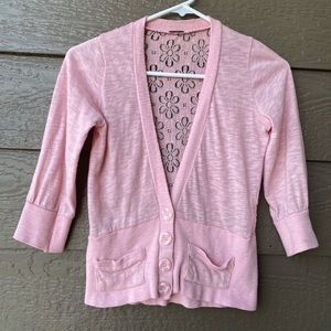 Poof Girl ❤️sweater embroidery pink